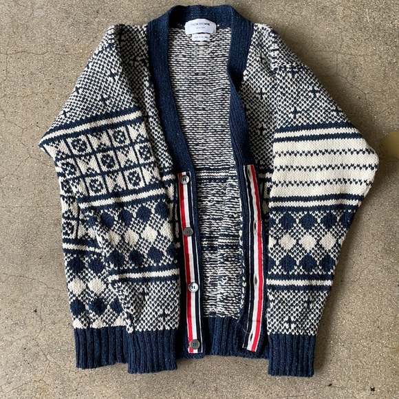THOM BROWNE WOMENS CARDIGAN SZ 4